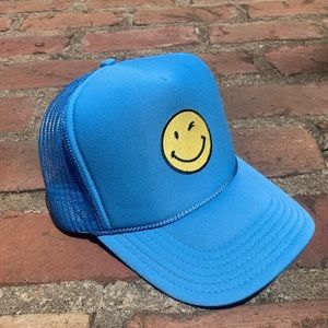 Smiley face trucker hat!